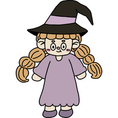 Halloween cute spooky hand drawn 