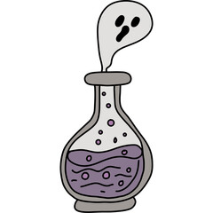 Halloween cute spooky hand drawn 