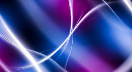 Fototapeta premium Abstract Blue and Purple Glowing Lines Background