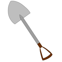 shovel tool simple illustration
シャベル　道具　シンプル　イラスト