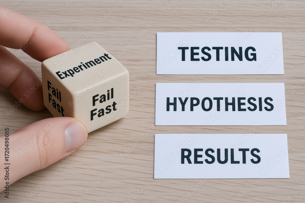 Aufkleber innovative strategy for scientific framework includes experiment testing hypothesis and results to a