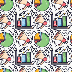 Startup minimal vector seamless pattern