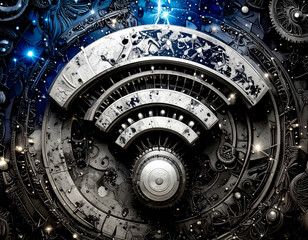 Fototapeta premium Graphic Depiction Suitable for a Background of Wi-Fi Everywhere 121