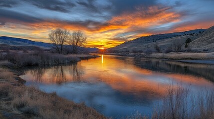 Fototapeta premium the view in the forest is decorated with sunlight