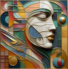 abstract vector background with colorful lines