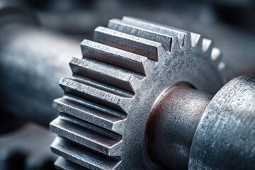 Close-up of a metal gear (1)