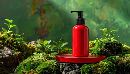 Eco-Friendly Skincare Product Displayed in Nature