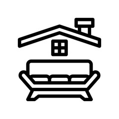 apartment line icon