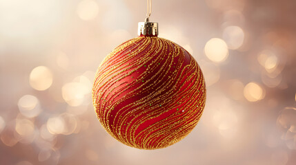 Fototapeta premium Christmas Ornament Sound Wave Design