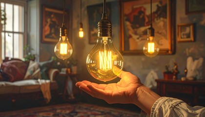 Warm Glow of Illumination in a Cozy Interior