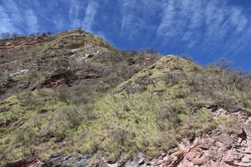 mountain landscape with blue sky