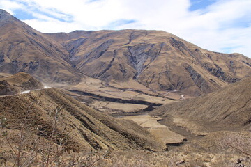 mountain landscape with blue sky