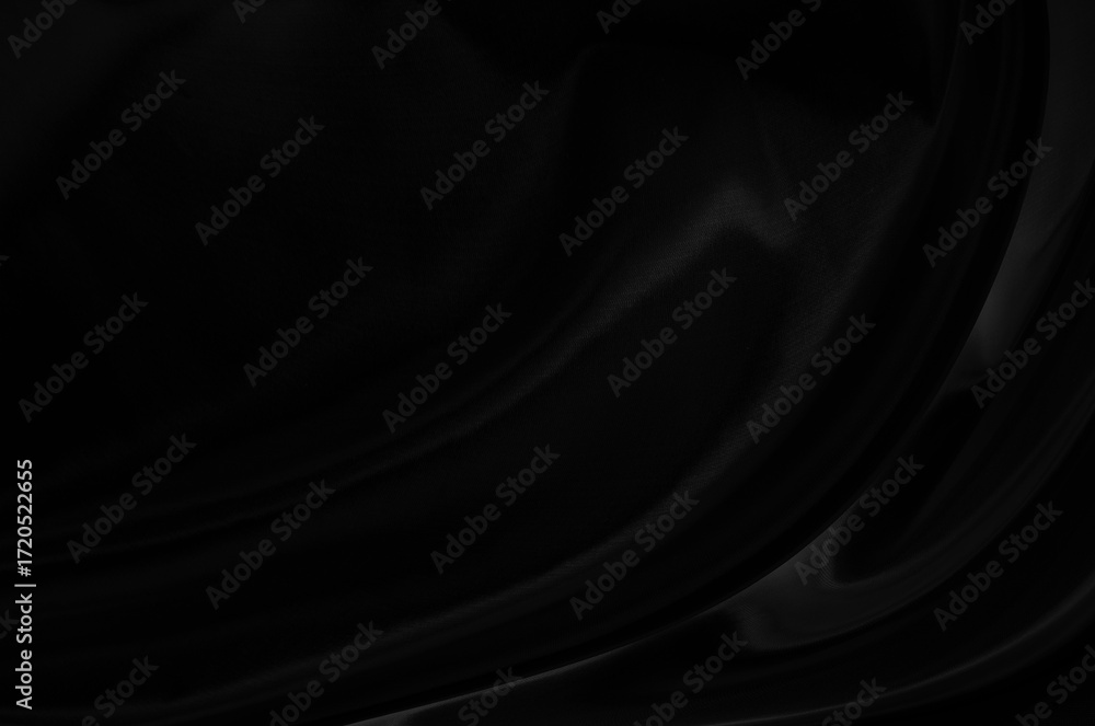 Poster black gray satin dark fabric texture luxurious shiny that is abstract silk cloth background with pat