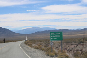 road sign in the desert