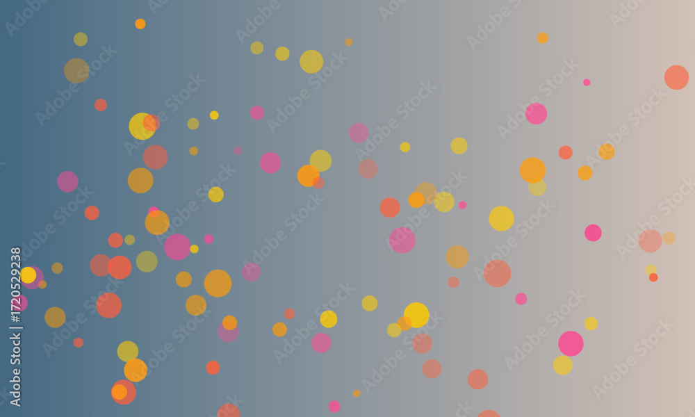 Poster abstract background with colorful circles floating against a soft gradient adding a whimsical and pl