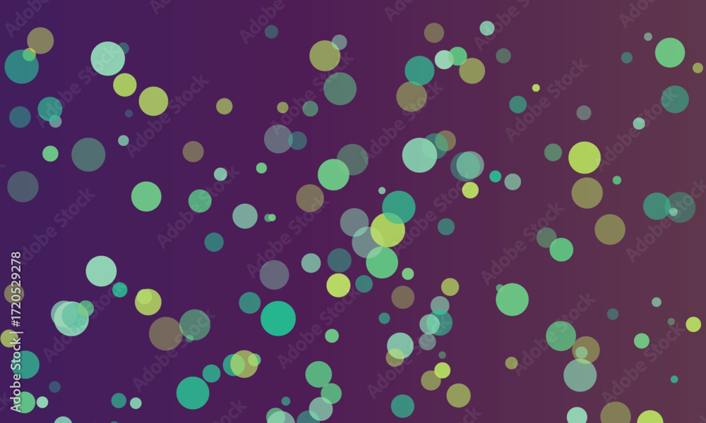 Poster abstract bubbles floating on a dark purple gradient background ideal for modern designs and creative