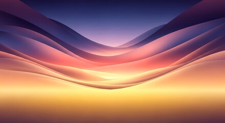 Abstract Wavy Gradient Background with Smooth Flowing Lines and Vibrant Colors.