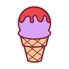 ice cream vector illustration