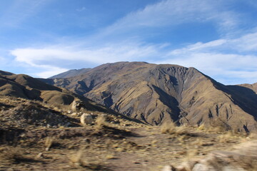 mountain landscape with blue sky