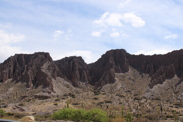 mountain landscape with blue sky