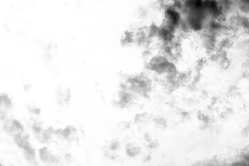 black cloud fluffy, fog or mist or smoke for overlay and design. isolated on transparent background. PNG file