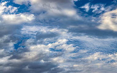 blue sky with clouds