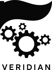 Abstract geometric composition with vibrant color accents and helvetica text