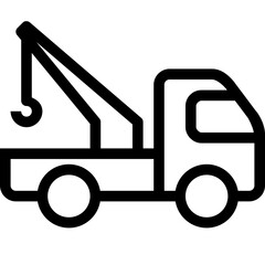 truck on a white background