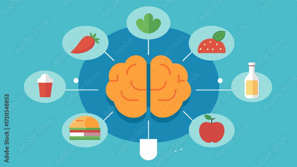 Aufkleber a personalized diet plan is like a tailormade menu for your brain filled with brainboosting foods an