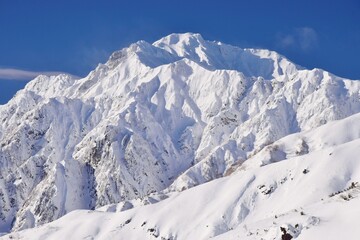 Obraz premium Winter scenery in Hakuba Valley