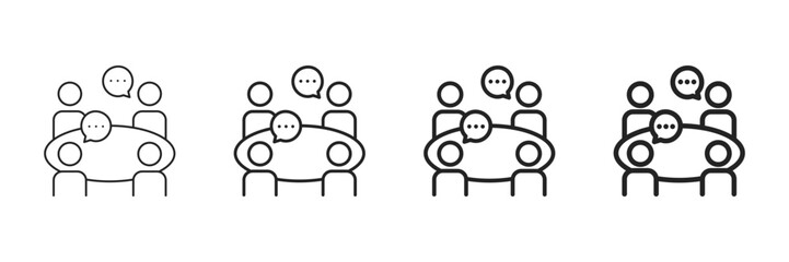 Forum Icon Set Different Line Style Collection 