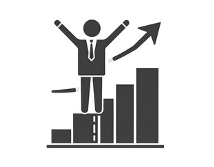 Business success graphic