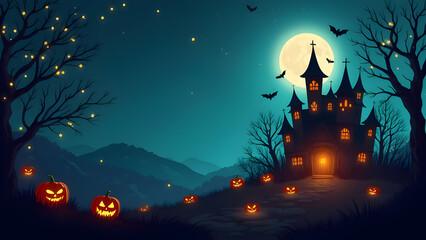 Halloween Night Landscape