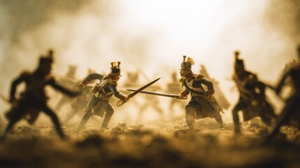 Epic clash of miniature armies in a historic recreation of battlefield fury