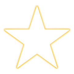 Obraz premium Glowing orange star with transparent background 