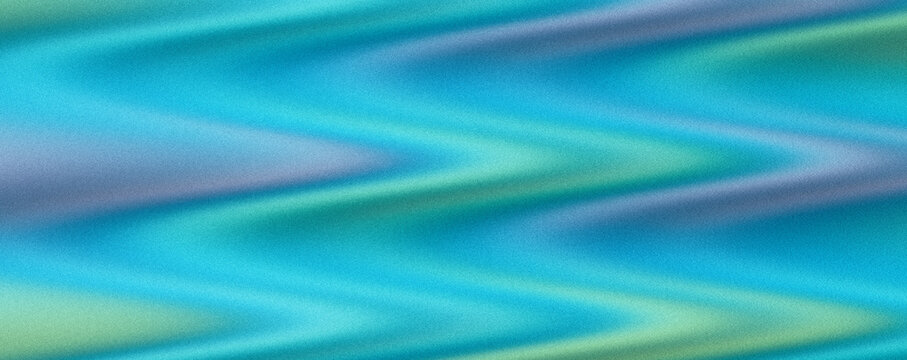 Abstract wavy teal color grainy background with teal and blue colors creating a calming effect
