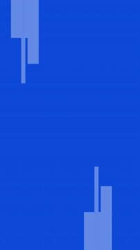 Line Speed On Blue Background. Vertical Animation