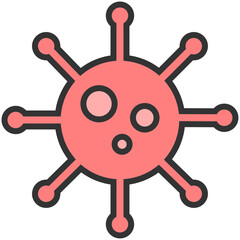 red bacteria icon