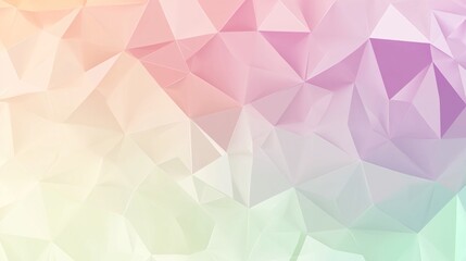 Fototapeta premium Soft Gradient Polygonal Background (Creative Design · Digital Art · Wallpaper Material)