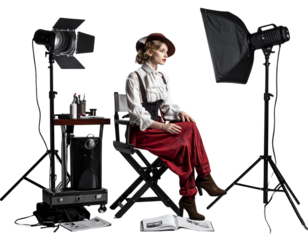 Film Actor Preparing for a Dramatic Scene