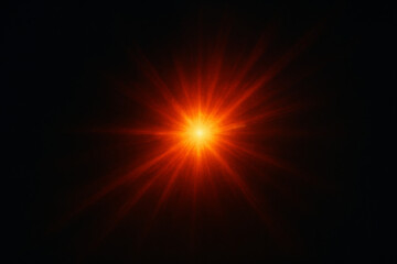 Obraz premium Radiant Orange Burst Abstract Light Flare Background