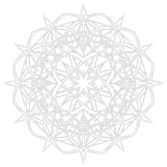 vector illustration of a decorative snowflake