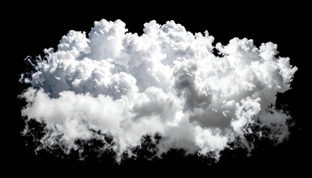 PNG of realistic smoke cloud isolated on transparent background, soft edges, subtle gradient, high resolution, dark style
