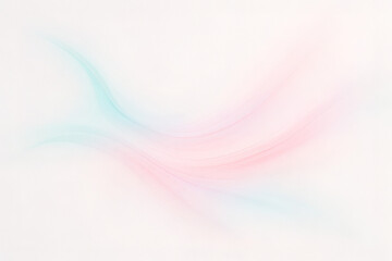 Fototapeta premium A simple and serene abstract composition of flowing pastel light trails in soft pink and cyan, creating a gentle, dreamy background