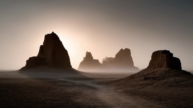 Silent Wonderscape in the Desert Gobi