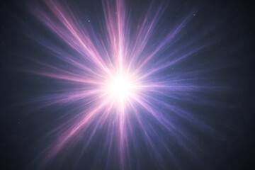 Fototapeta premium Abstract Cosmic Burst of Light and Energy, Exploding Star or Supernova in Deep Space
