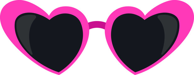 pink heart frame sunglasses element