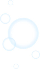 clear blue bubbles element