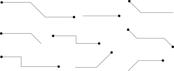 callouts outline, technology digital element