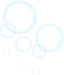 abstract clear bubbles wet element